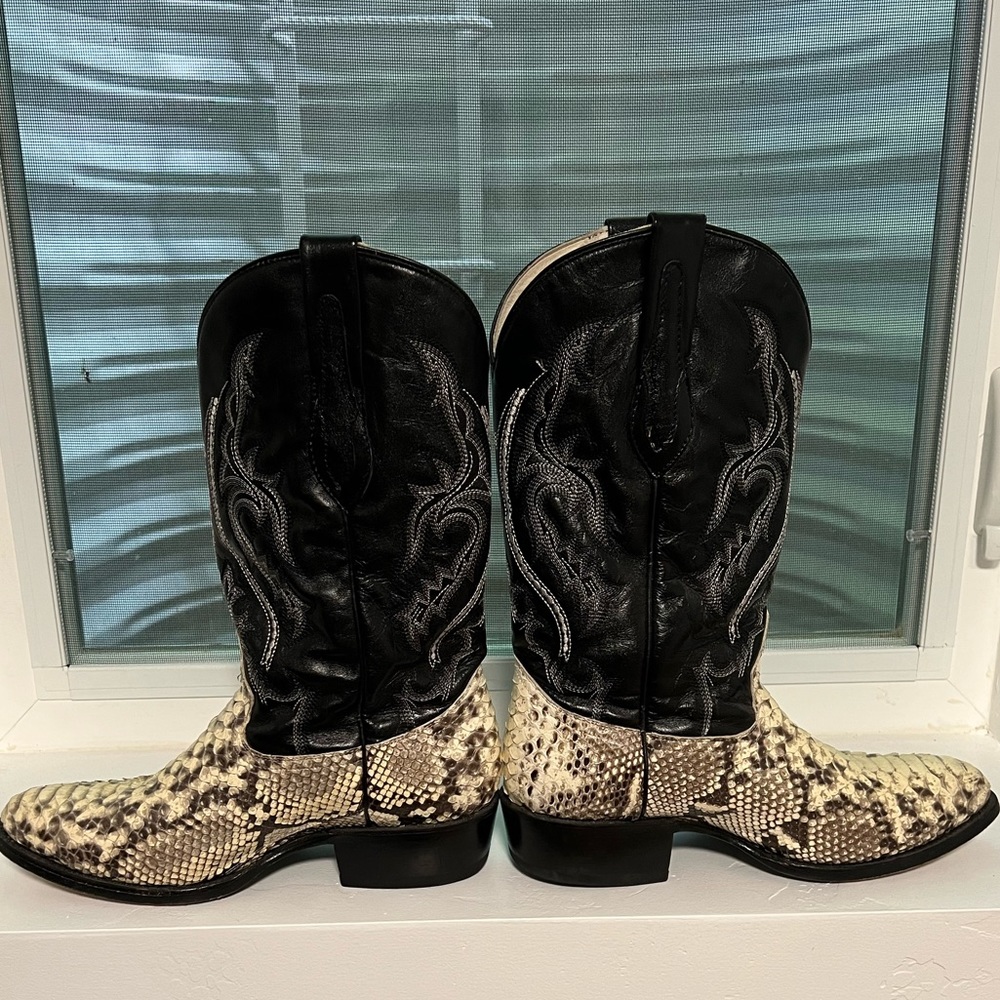 JB Dillon Genuine Python Western Cowboy Boots -9EE